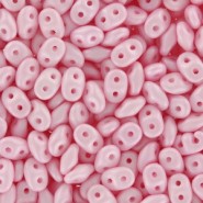 SuperDuo kralen 2.5x5mm Powdery - Pastel Pink